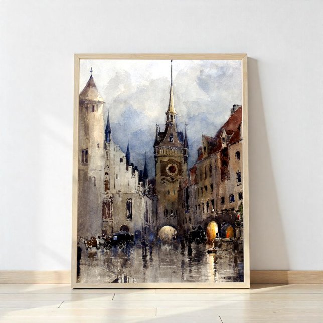 Poster Cena de rua em Munique, Ross Turner (Criador carregado)
