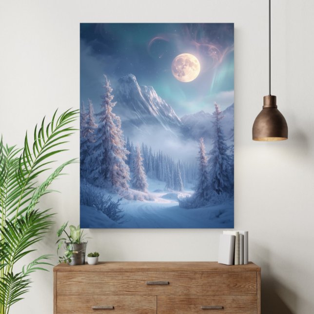 Poster Cena de Sonhos de Inverno Mística e Encantada Surr (Criador carregado)