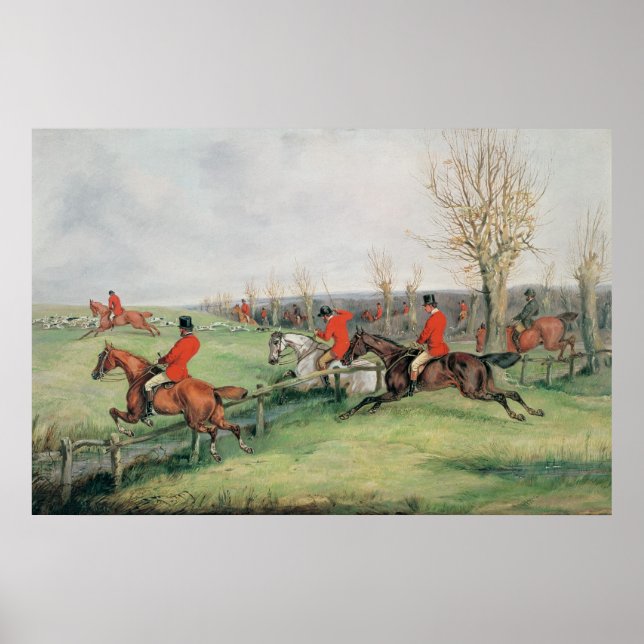 Poster Cena desportiva, século XIX (Frente)