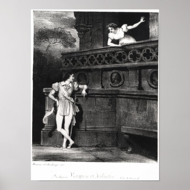 Poster Cena do Ato III de "Romeu e Julieta" (Frente)