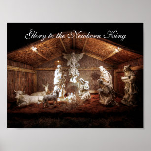 Poster Cena do comedoiro da natividade de Jesus do