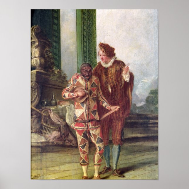 Pôster Cena do Commedia dell'Arte (Frente)