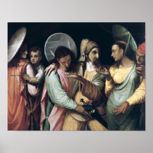 Poster Cena do Commedia dell'Arte, c.1765 (Frente)