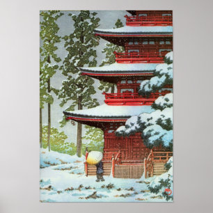 Poster Cena do inverno de Hasui Kawase
