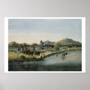 Poster Cena do jardim, c.1820-40 (w/c no papel)