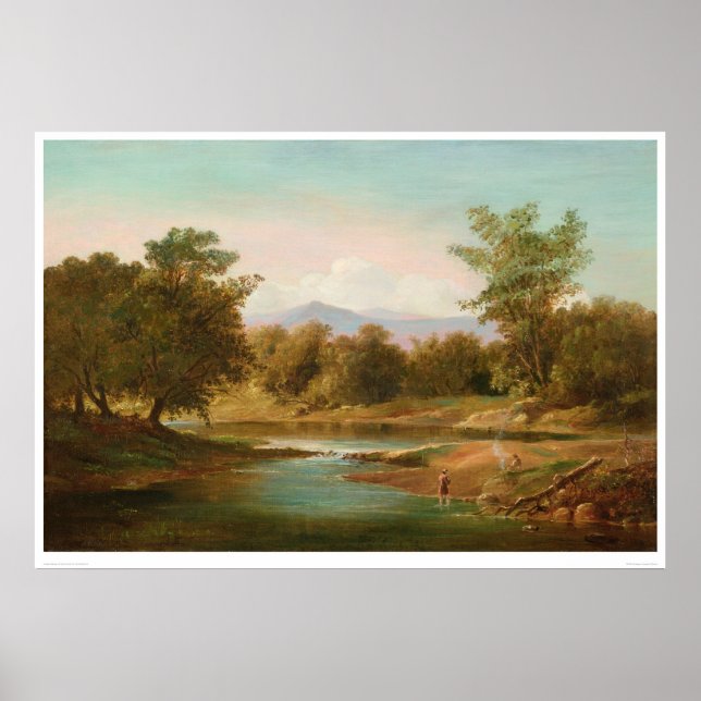 Pôster Cena do rio Carmel (0236A) (Frente)