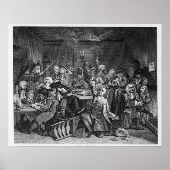 Pôster Cena em uma casa de jogos (Frente)