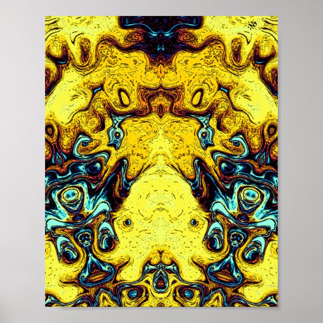 Poster Cena épica de monstros e deuses (Frente)