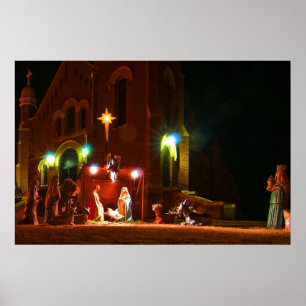 Poster Cena exterior da natividade