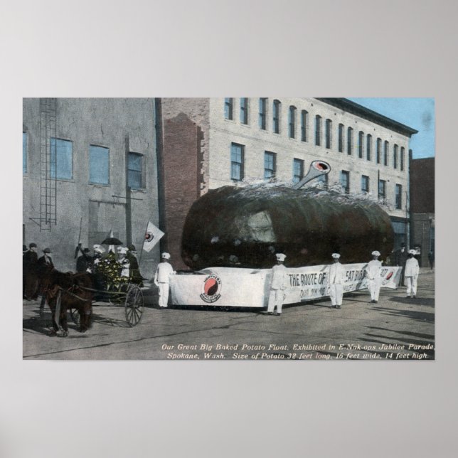 Poster Cena Flutuante de Potatoa Nua Gigante (Frente)