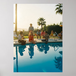 Poster Cena Glamourosa à Beira da Piscina – Viagem Inspir
