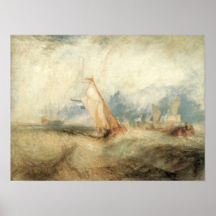 Poster Cena marítima de navio marítimo vintage por Joseph