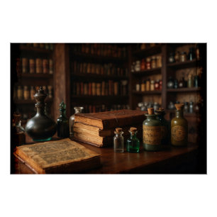 Pôster Cena Medieval da Mesa Apothecary
