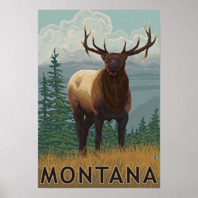 Pôster Cena MontanaElk (Frente)