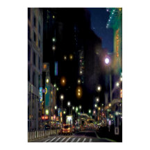 CENA NOTURNA DA RUA DA CIDADE