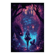 Cena Noturna de Menina de Halloween