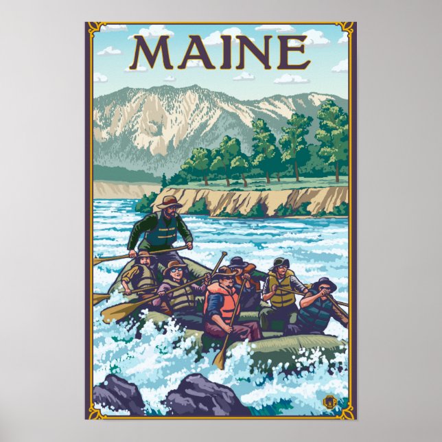 Poster Cena Rafting do Maine River (Frente)