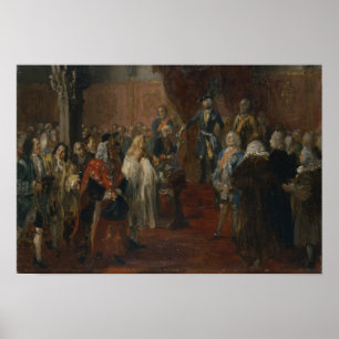Pôster Cena Silesian da homenagem, 1855