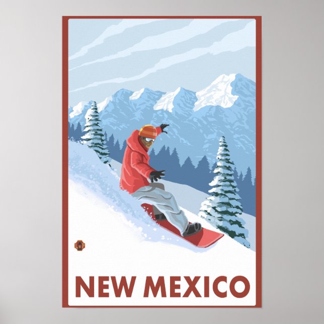Poster Cena Snowboarder Novo México (Frente)
