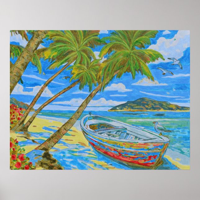 Poster Cena Tropical (Frente)