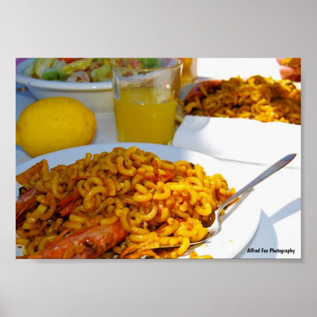 Poster Cenário da Cozinha Espanhola (Frente)