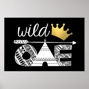 Poster Cenário de Aniversário Wild One