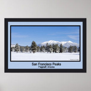 Poster Cenário De Inverno São Francisco Picos Na Neve