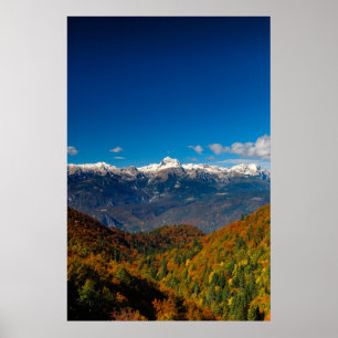 Poster Cenário de outono assombroso - Vista da montanha T