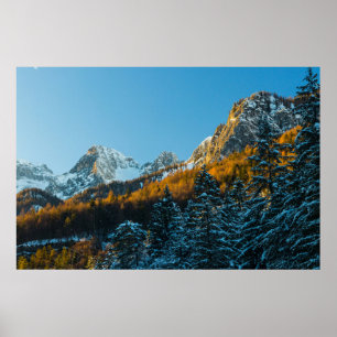 Poster Cenário do outono e do inverno