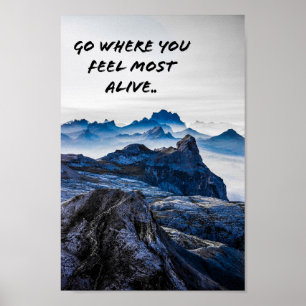 Poster Cenário nas montanhas