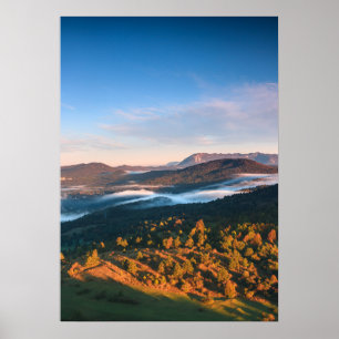 Poster Cenário surpreendente do outono de Šilentabor, Esl
