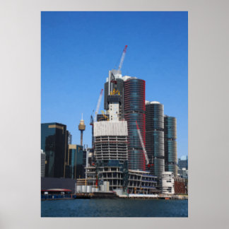 Poster Cenário Urbano de Sydney Pintura