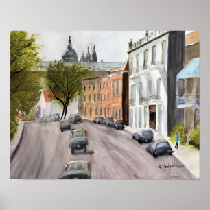 POSTER CENAS CANADENSES: MONTREAL - AGUARELA