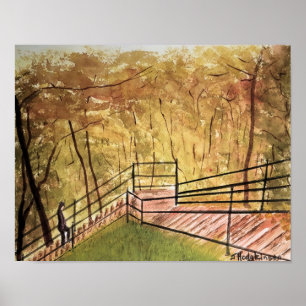 POSTER CENAS CANADENSES: MONTREAL - AGUARELA