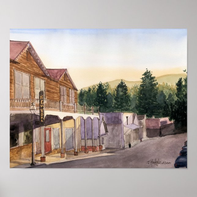 PÔSTER CENAS DE CALIFÓRNIA - COR DA ÁGUA (Frente)