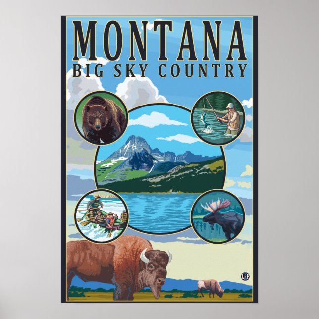 Pôster Cenas do Estado de Montana (Frente)