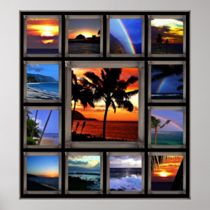 Poster Cenas havaianas