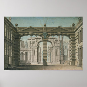 Pôster Cenografia para a estreia mundial