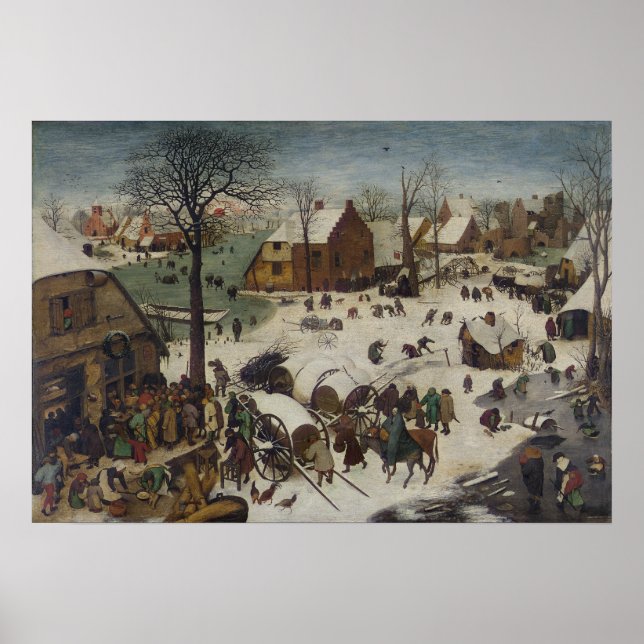 Pôster Censo de Belém por Pieter Bruegel (Frente)