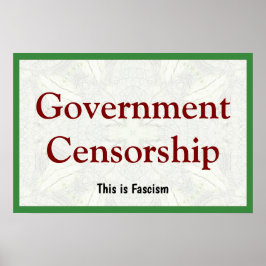Poster Censura do Governo