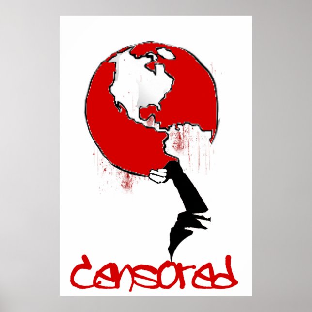 Pôster Censura mundial (Frente)