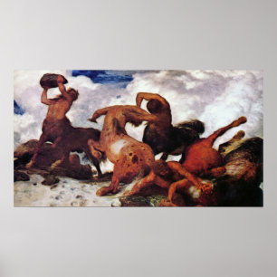 Poster Centauros por Arnold Bocklin