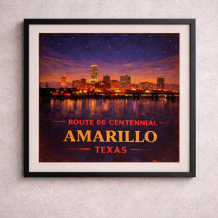 Poster Centenário de Amarillo Texas