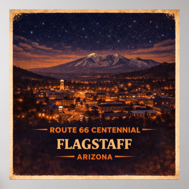Poster Centenário de Flagstaff Arizona (Frente)