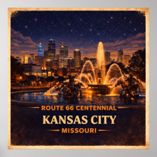Poster Centenário de Kansas City Missouri