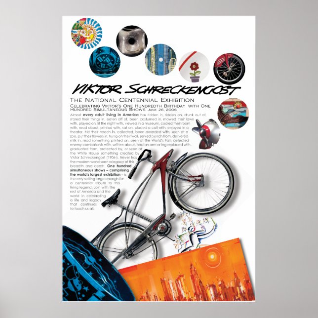 Poster Centenário Nacional Viktor Schreckengost (Frente)