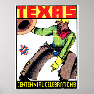 Pôster Centennial 1936 de Texas