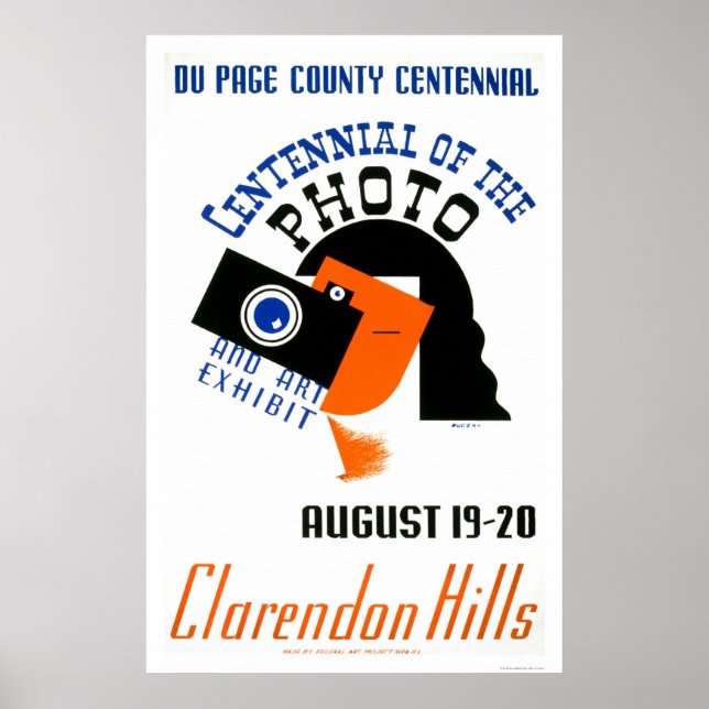 Pôster Centennial Art Photo 1939 WPA (Frente)