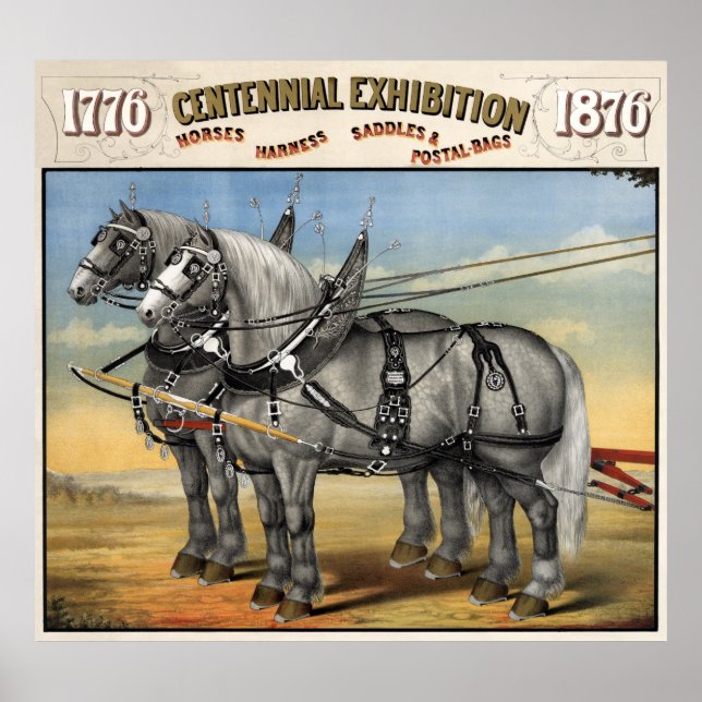 POSTER CENTENNIAL PROFT HORSE TEAM 1876 (Frente)