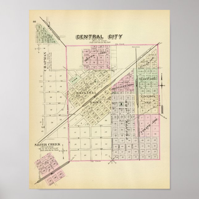 Pôster Central City, Nebraska (Frente)